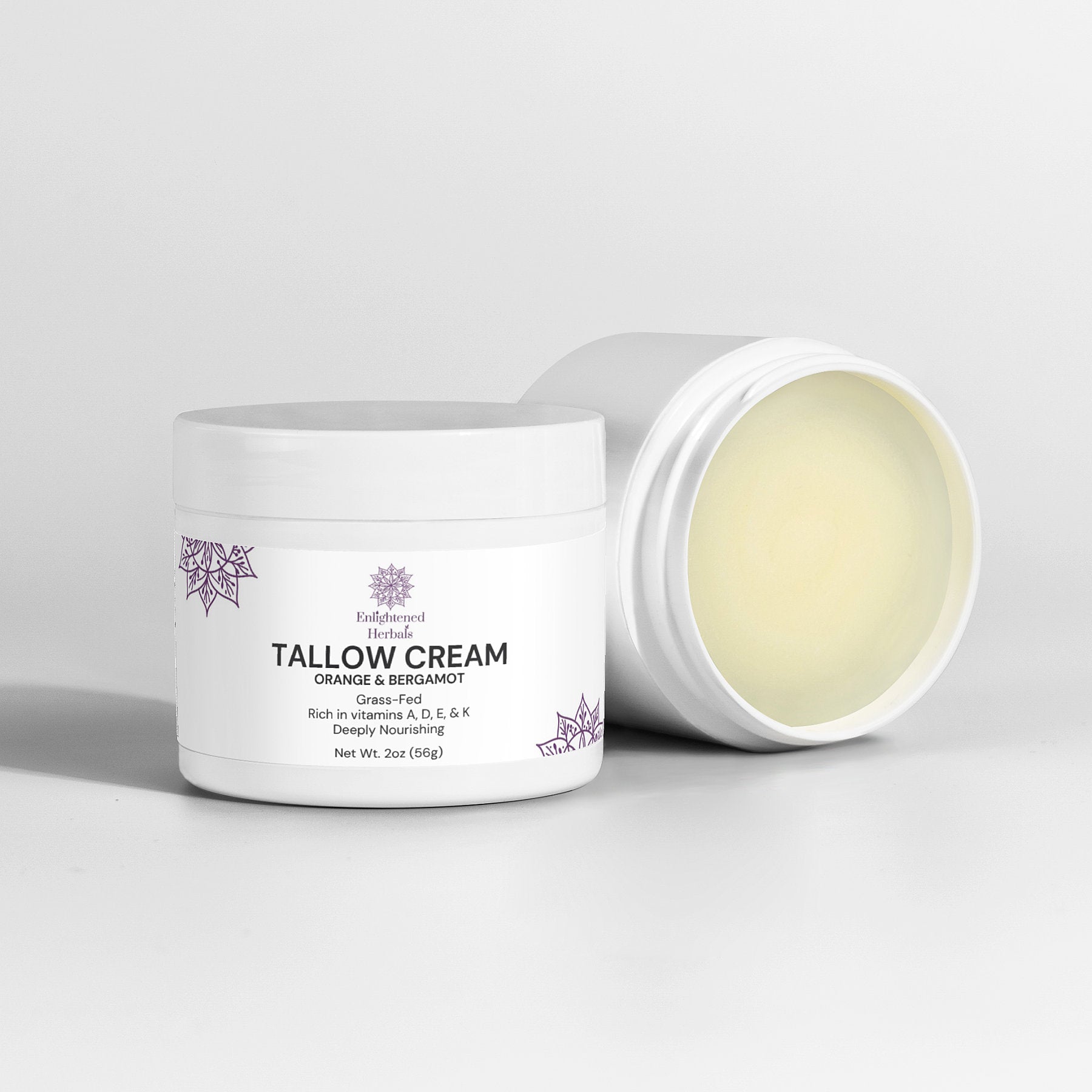 Grass-fed tallow cream with orange and bergamot