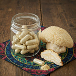 Lion’s Mane mushroom capsules with 40% polysaccharides from organic fruiting body and mycelium powder