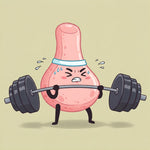 Pineal gland detox illustration with weights