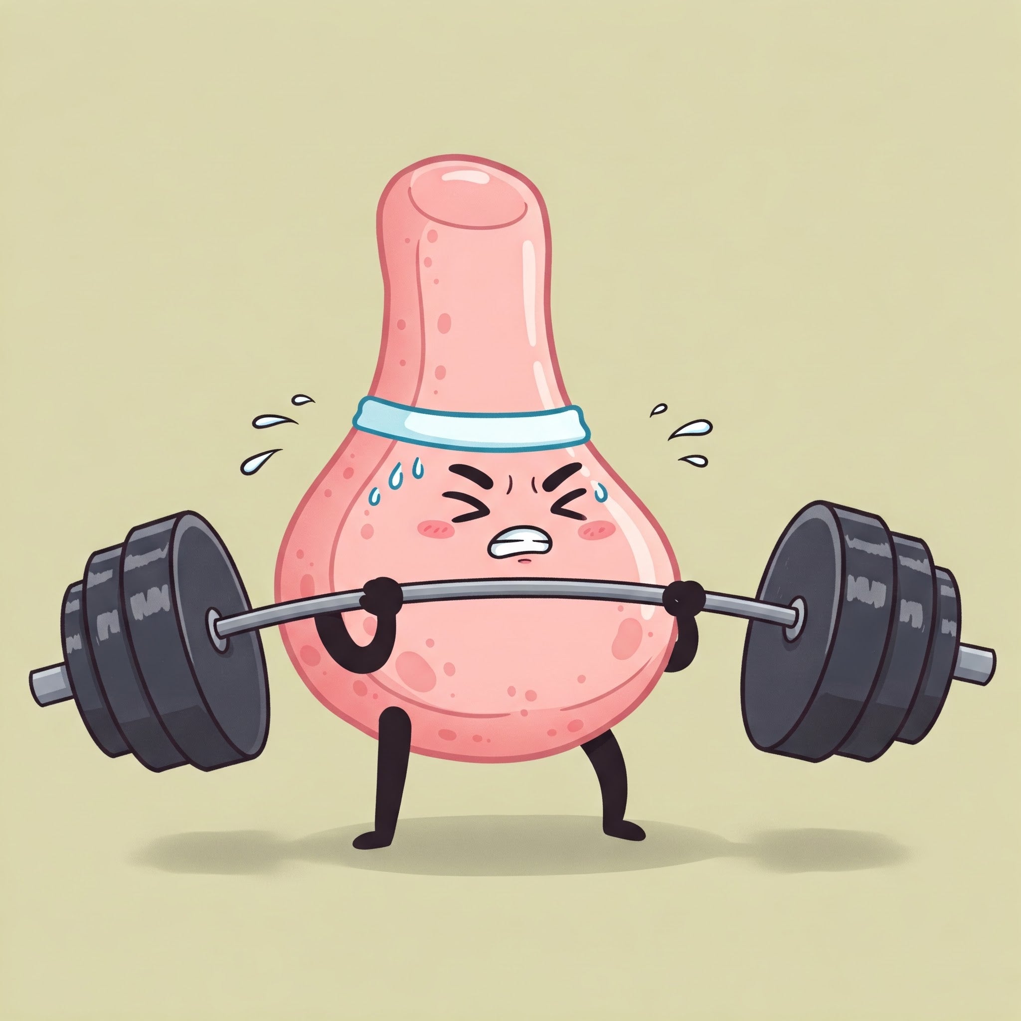 Pineal gland detox illustration with weights