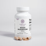 Reishi mushroom capsules with mycelium and fruiting bodies