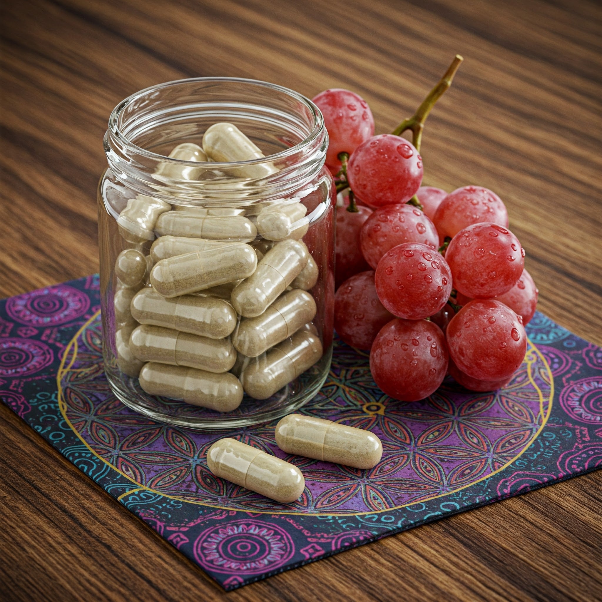 Resveratrol 50% 600 mg antioxidant supplement